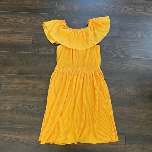 girls orange dress